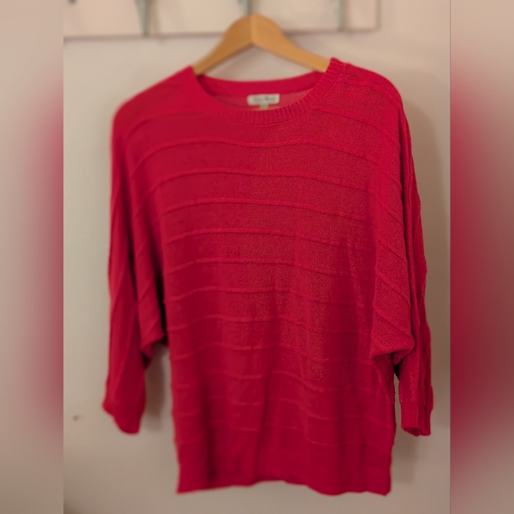 White Birch Bright Pink Sweater